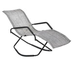 ZUN Rocking Sun Lounger, Chaise Lounge Rocker for Sunbathing, Sun Tanning, Foldable, Portable Outdoor W2225141502