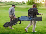Blue Golf Stand Bag 3-Way Dividers Polyester Lightweight with 4 Zipper Pockets for Travel 76935516