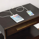 Smoked Peppercorn 2-drawer Nightstand B062P145477