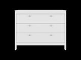 White 3-Drawer Chest with Functional Storage B062P486506