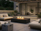 56" Propane Fire Pit, Rectangular Outdoor Gas Fire Pit 50,000 BTU, Modern Minimalist Fire W5727P464547