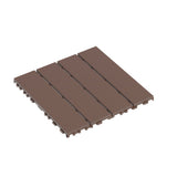 Plastic Interlocking Deck Tiles,44 Pack Patio Deck Tiles,12"x12" Square Waterproof Outdoor All W206P151693