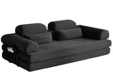 Wide Wale Corduroy Convertible Sleeper Sofa Bed with Side Storage Pocket High Density Compressed T6623P600872