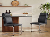 Dining chair set modern leather imitation soft cushion dining chair, with soft cushion W3851P453162