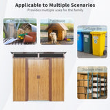 6ft x 5ft Outdoor Metal Storage Shed with Window and Transparent plate for Garden, Lawn W540P185307