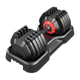 ZUN Adjustable Dumbbell Set, 10 in 1 Free Dumbbell for Men and Women, Black Dumbbell for Home Gym, Full W2277P171791