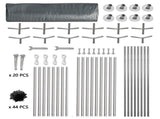 12X20FT Carport Car Port Canopy Grey without Sidewalls 70083042