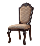 Chateau De Ville Fabric & Espresso Finish Side Chair B2726P303771