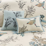 7 Piece Printed Cotton Twill Comforter Set Khaki Cal King B03597226