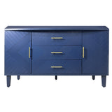 Stylish and Functional 2-Door 3-Drawer Cabinet with Carved Effect, for Bedroom,Living W757P144374