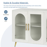 TV Stand 65 Inch TV, Wood TV Stand with Storage Cabinet & Adjustable Shelves, Media TV Console W1445132031