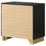 Sophia Black 2-drawer Nightstand B062P299897