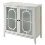 ZUN White Console Table with 2 Doors B062P185652