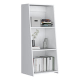 ZUN Bookcase 47" H, 3 shelves, White B097P250874