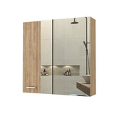 ZUN 4-Shelf Bathroom Medicine Cabinet with Mirror B06280225