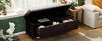 ZUN TREXM Classic Storage Bench with Cushioned Seat and Three Drawers for Entryway and Living Room N715P207812P