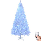 ZUN 9 FT Pre-lit Artificial Christmas Tree, Hinged Xmas Pine Tree with 2000 Branch Tips, 650 Lights and 22390839