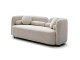 Luxury Modern Couch for Living Room, Beige Boucle Fleece Upholstered Comfy Couch for Apartment Home W2664P179337