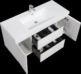 48" Floating Bathroom Vanity with Sink, Modern Wall-Mounted Bathroom Storage Vanity Cabinet with W1573P152687