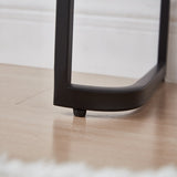 39" Mirrored Makeup Vanity Table with Stainless Steel Base, Mirrored Console Dressing Table with 2 N704P171796B