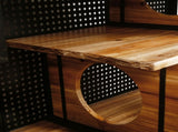 55.12 "Spacious Cat House with Tempered Glass, for Living Room, Hallway, Study and Other Spaces 16452007