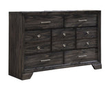 1pc Contemporary Dark Wood Grain Finish Metal Knobs Storage Drawers Dresser Wooden Gray B2741P326135