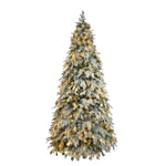 ZUN 7.5ft Artificial Christmas Tree with 400 LED Lights and 1200 Bendable Branches, Christmas Tree N710P181625K