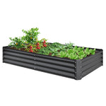 ZUN 6x3x1ft Galvanized Raised Garden Bed, Outdoor Planter Garden Boxes Large Metal Planter Box for W1859P197881