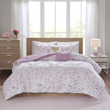 Twin/Twin XL Metallic Printed and Pintucked Comforter B03595892