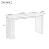 U_STYLE Curved Design Console Table with Unique Vertical Stripe Design ,Suitable for Living N711P205935N