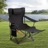 2 Pack 2-in-1 Camping Chair Reclining, Lightweight Folding Camping Chair with Adjustable Backrest & 02370354