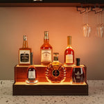 ZUN LED Lighted Liquor Bottle Display Shelf, 20 Inch Bar Display Shelf, DIY Illuminated Bottle Shelf W2178P163142