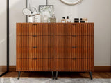 Wooden Chest of Drawers - Spacious Storage Organizer for Bedroom or Living Room, Modern Design with W2139P306380