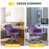 Accent chair Modern home office leisure chair with adjustable velvet height and adjustable casters W1521P189971