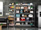 6 Tier Wire Shelving Unit, 6000 LBS NSF Height Adjustable Metal Garage Storage Shelves with Wheels, W155079891