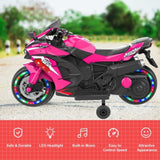 12V Electric Motorcycle for Kids, Powered Toy Motorcycle, Child Motorcycle Ride On with Light Wheels 51587563