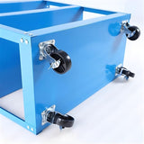 Upgrade 3-Tier Rolling Tool Cart with Lockable Wheels, Heavy Duty Steel Utility Cart, Kitchen Cart 04836174