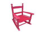 Children's rocking rose red chair- Indoor or Outdoor -Suitable for kids-Durable 01417255