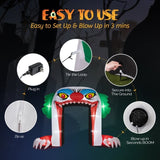 8.9 FT Halloween Inflatables Clown Archway Outdoor, Scary Halloween Giant Clown Blow up 42020143