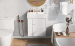 ZUN [Video]21.6inch Modern Floating Bathroom Vanity with Ceramic Basin - Perfect for Small Bathrooms, WF318758AAK