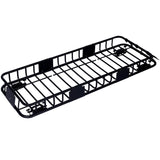 Rooftop Cargo Carrier Basket Motoring Roof Rack,Top Mount Roof Rack 64" black steel 89067829