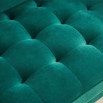 ZUN 70'' Modern button tufted sofa with 2 throw pillows for living room,Velvet sofa, Emerald 82150454