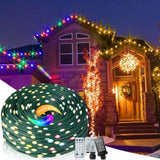 ZUN Christmas Rope Lights,1000LED/328Ft Outdoor Decorative String Strobe with 8 Modes/Remote/IP67 97753394