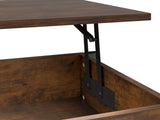 Coffee Table with Storage, Lift-Top Wooden Center Table for Home & Office, Rustic Brown 63662847
