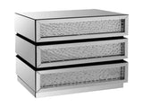 Nysa Mirrored & Faux Crystals Console Cabinet B2726P446688