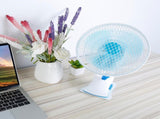 3-in-1 Clip On Fan, Quiet Small Desk Fan with 2 Speeds & Auto Oscillation, Clamp Fan for Office 14477282