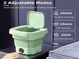 8L Foldable Mini Washing Machine,Portable Compact Washer with 3 Adjustable 39124389
