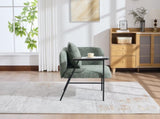 Leisure Chair, Lounge Relaxing Chair Small Table and Back Pillow, Modern Upholstered Chairs W395P453314