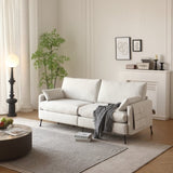 Deep 3-Seater Cloud Couch with 2 Armrest Pillows and 2 Toss Pillows, Love Seat for Living Room W3191P278034