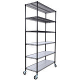 ZUN 6 Tier 6000lbs Capacity NSF Metal Shelf Wire Shelving Unit, Heavy Duty Adjustable Storage Rack with W465142127